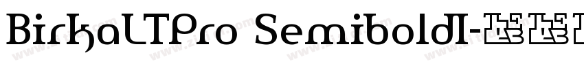 BirkaLTPro SemiboldI字体转换
